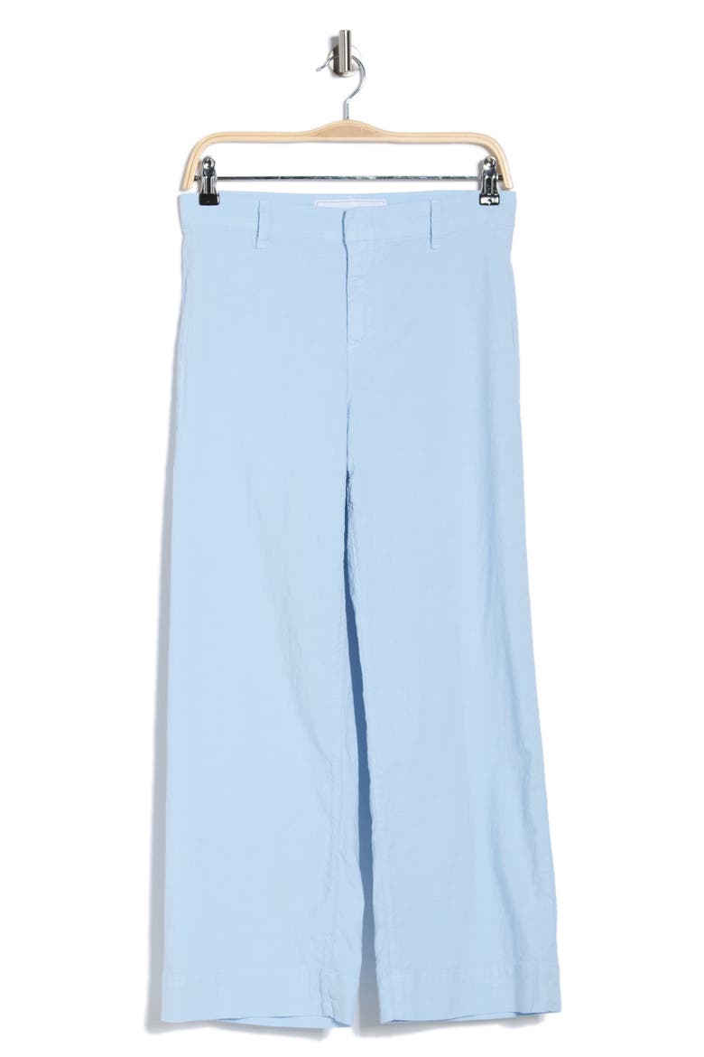 Wide Leg Cotton Pants, Alternate, color, SOFT BLUE