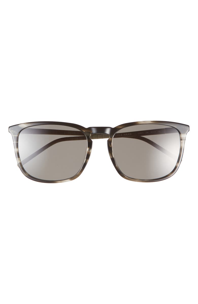 Cole Haan 55mm Square Sunglasses, Main, color, Grey Horn