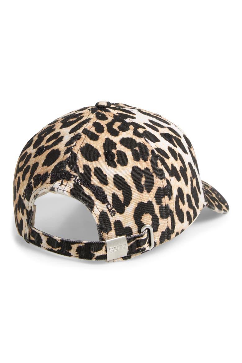 Leopard Cotton Baseball Cap, Alternate, color, LEOPARD