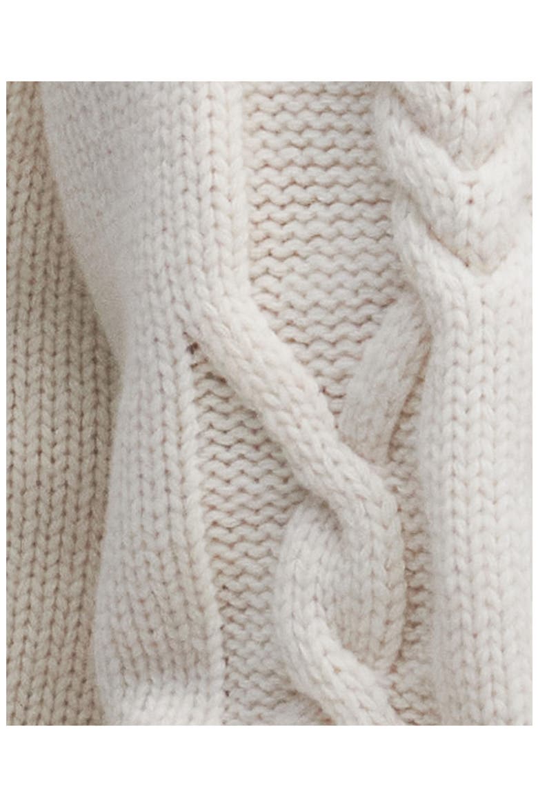 Lorelei Cable Wool Blend Cardigan, Alternate, color, ECRU