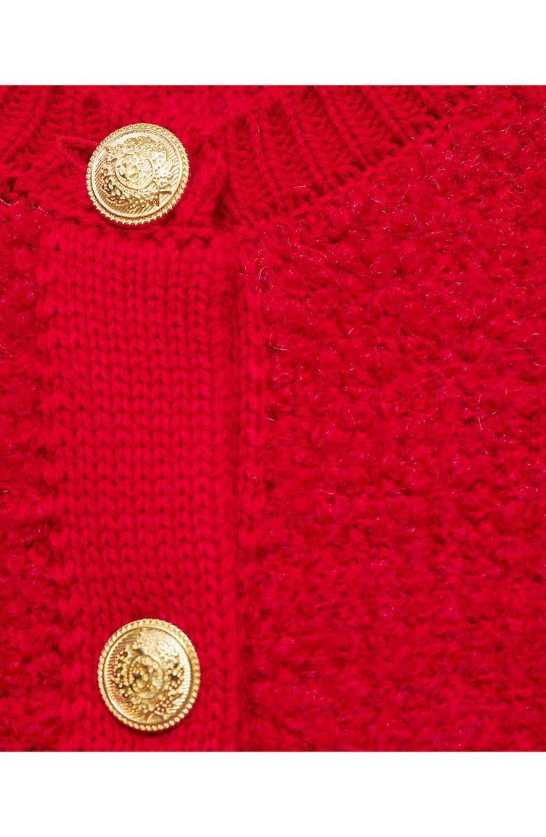 MANGO Curly Knit Cardigan, Alternate, color, 