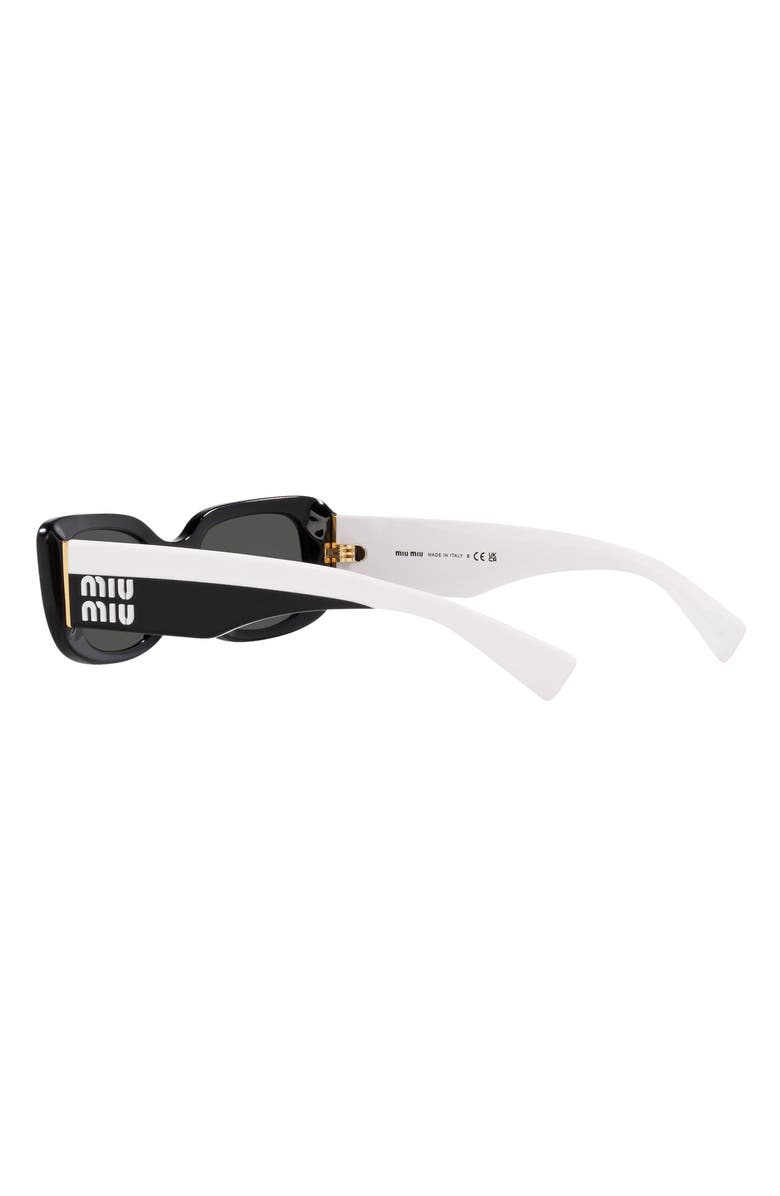 Miu Miu 51mm Rectangular Sunglasses, Alternate, color, 