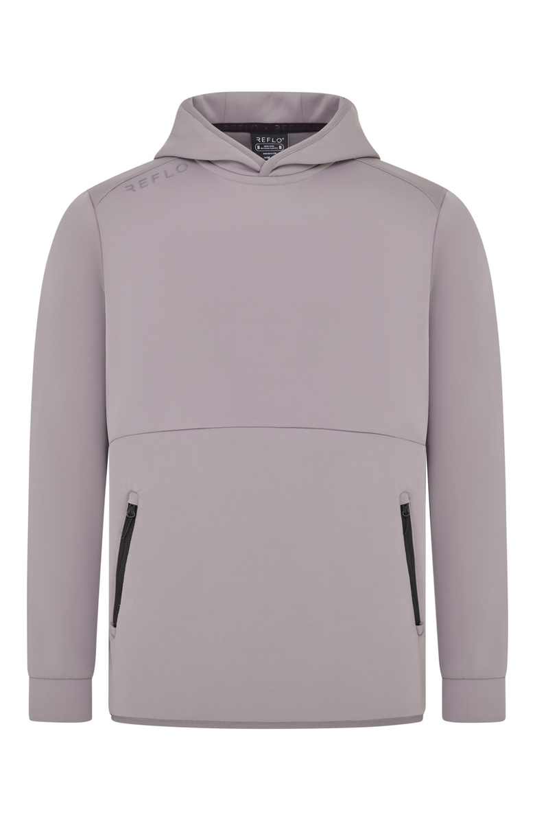 Reflo Tarim Recycled Performance Hoodie, Alternate, color, Warm Grey