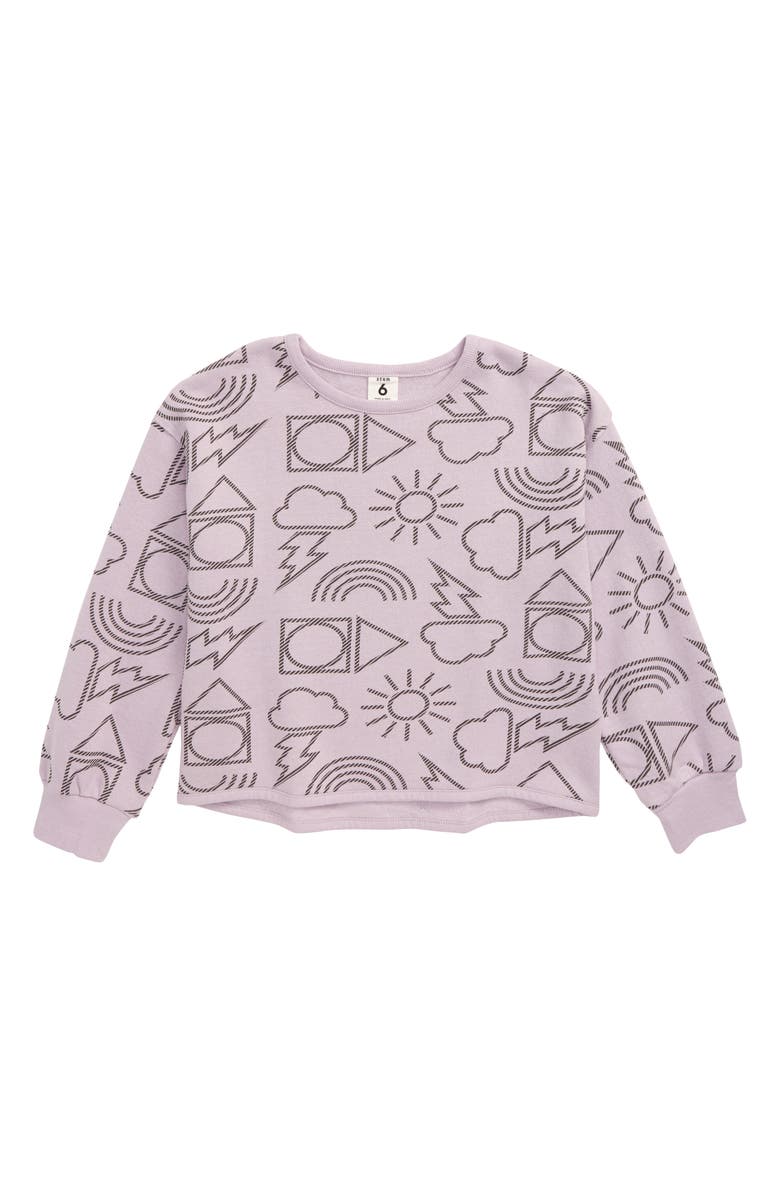 Stem Willow Fleece Sweatshirt, Main, color, 