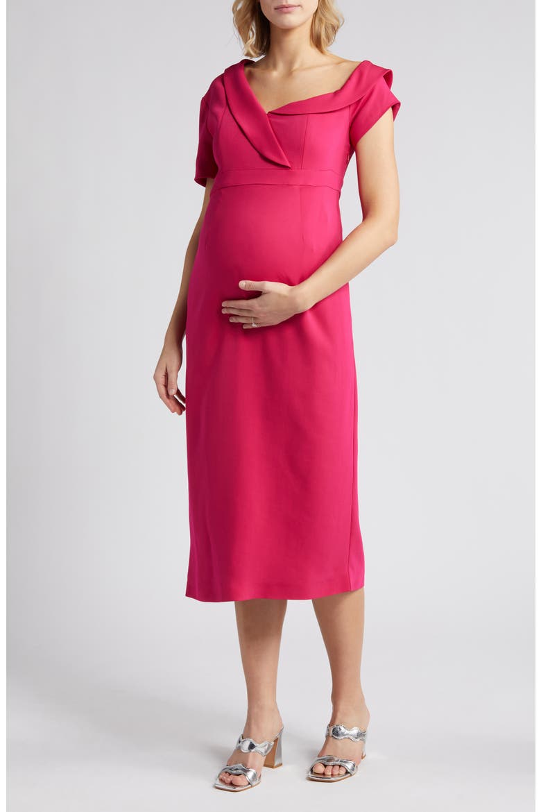 Lauren Off Shoulder Dress, Main, color, PINK