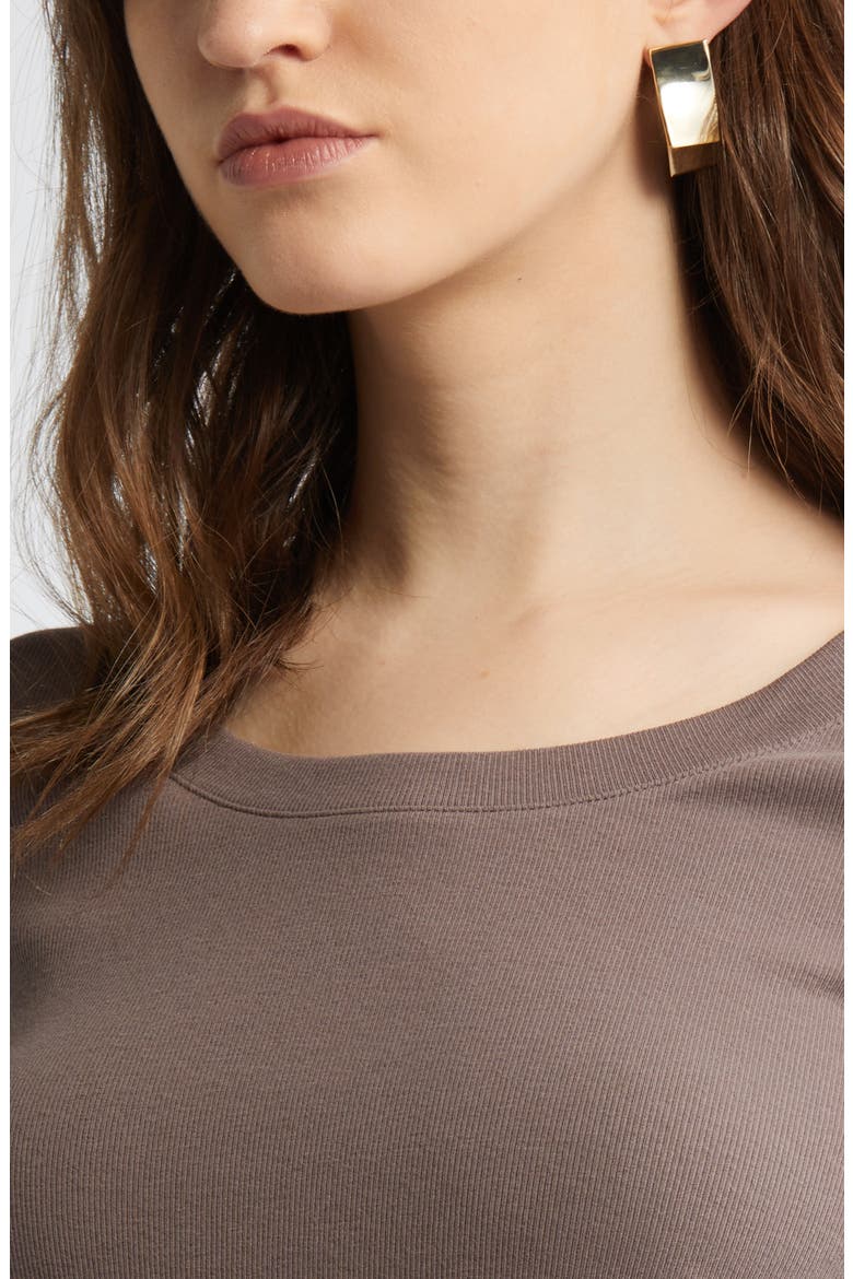 Stretch Pima Cotton Long Sleeve T-Shirt, Alternate, color, GREY PLUM
