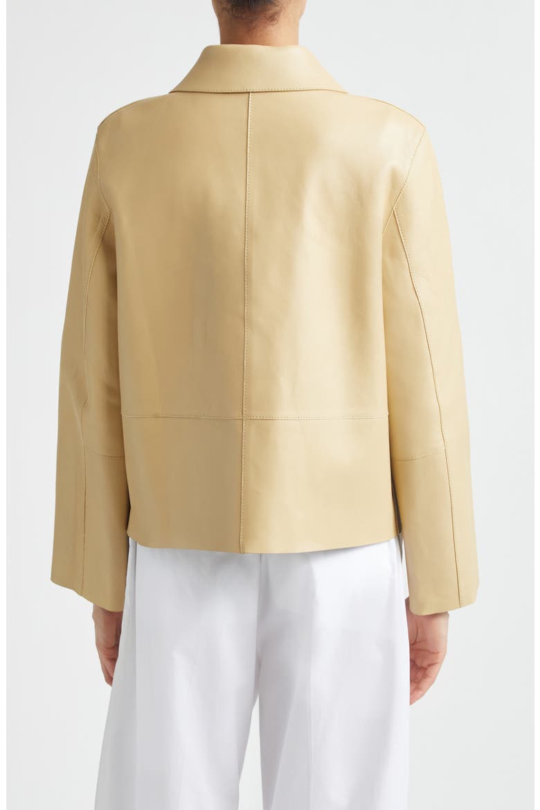 Bonded Lambskin Leather Jacket, Alternate, color, CHAI