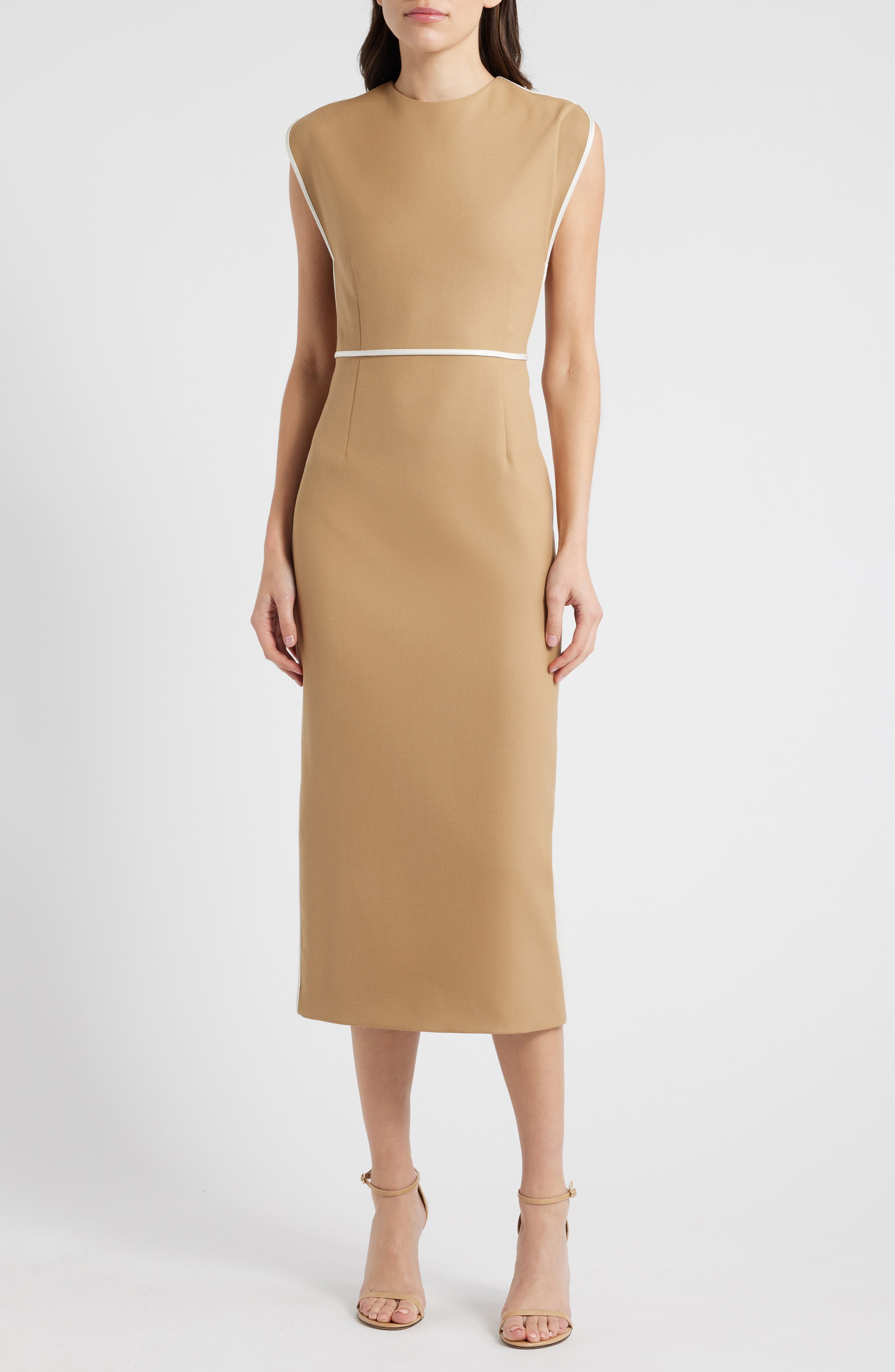 BOSS Detira Wool Blend Sheath Dress