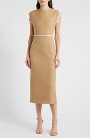 BOSS Detira Wool Blend Sheath Dress