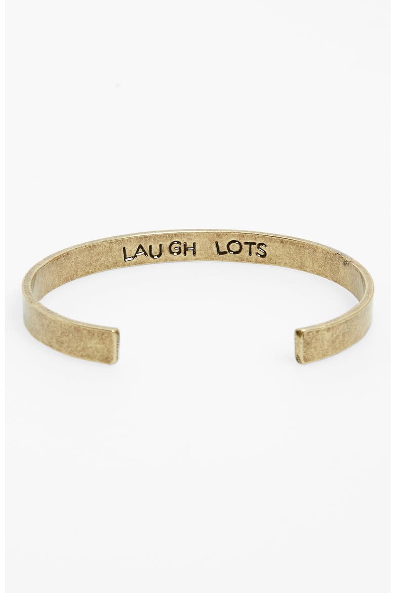 'Laugh Lots' Cuff, Main, color, GOLD