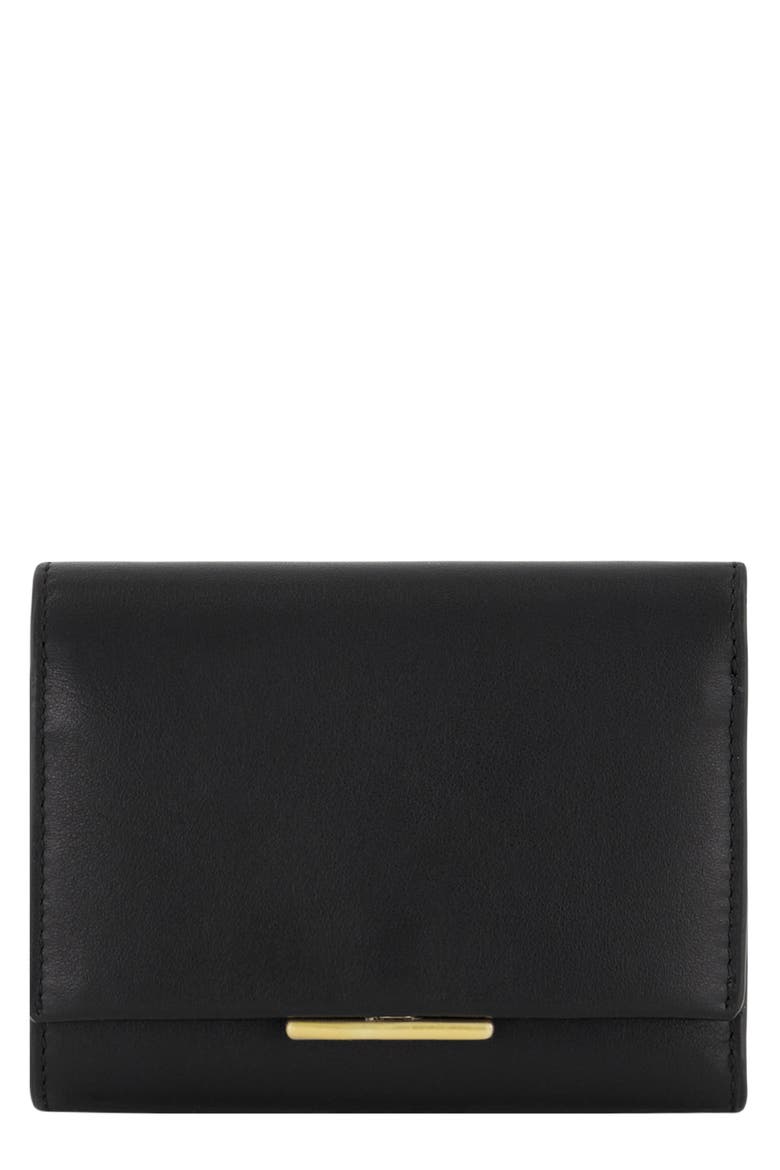 Small Trifold Wallet, Main, color, BLACK