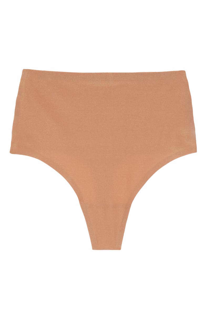 Chantelle Lingerie Soft Stretch Seamless Retro Thong, Alternate, color, Mocha Mousse-Pc