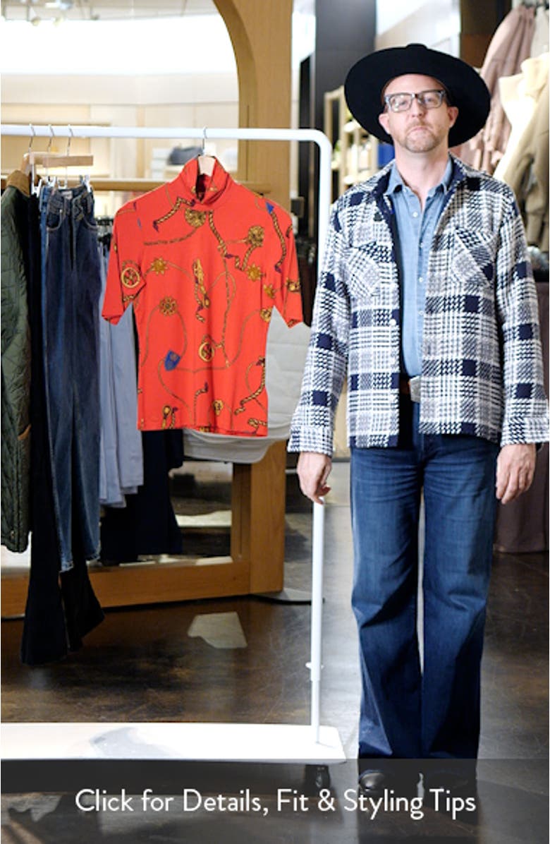 Stretch Jersey Turtleneck Top, sales video thumbnail