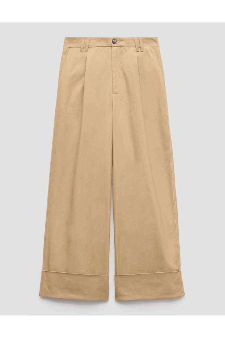 Tori Turn Up Wide Leg Pants, Alternate, color, Stone Brown