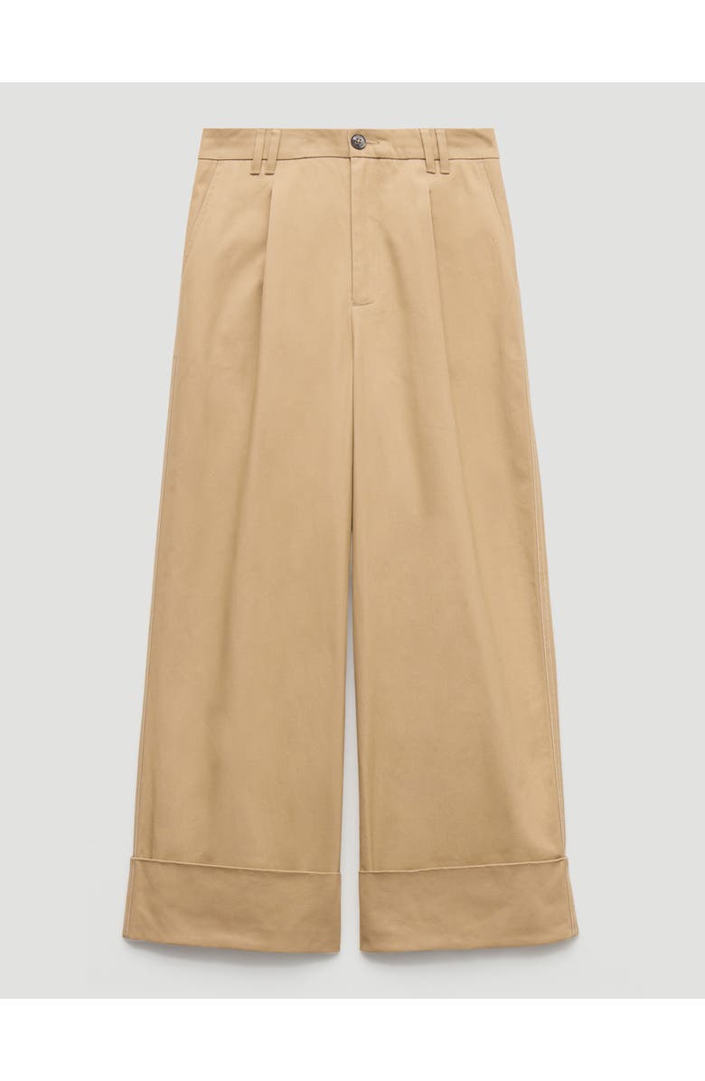 Hush Tori Turn Up Wide Leg Pants, Alternate, color, Stone Brown