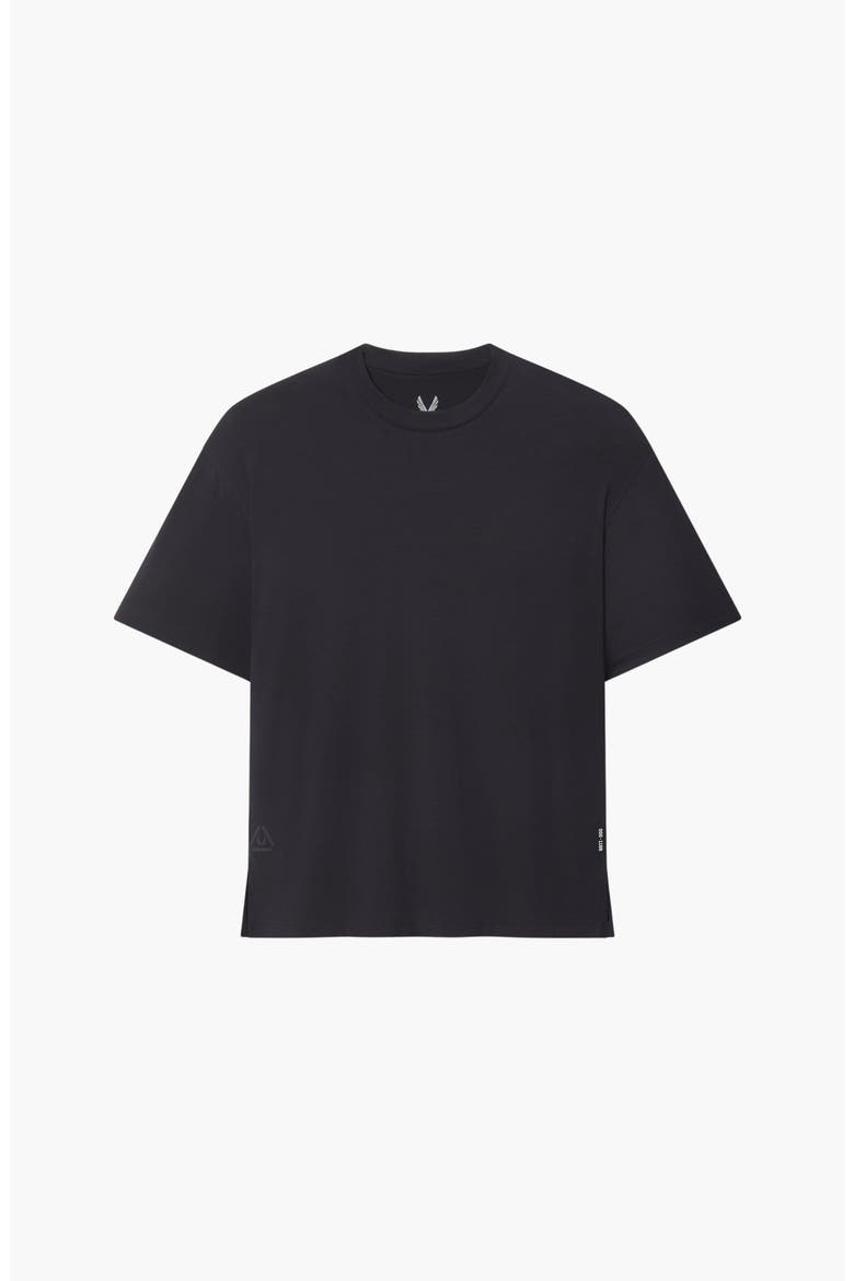 Supima Ice Skin Reversible Tee, Alternate, color, Black / Black