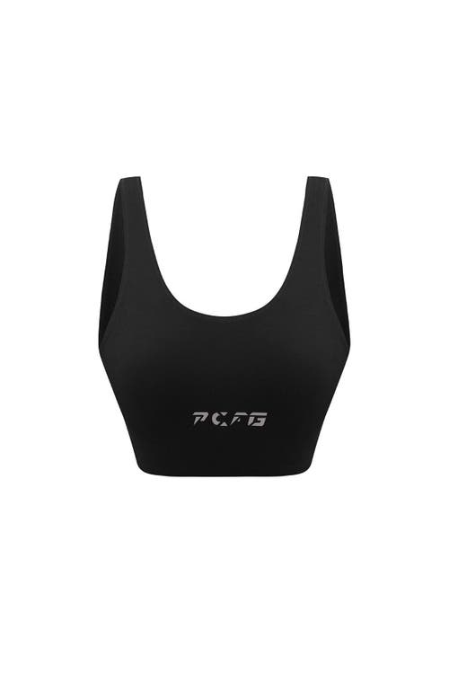 Pcfg Cotton Yoga Bra In Black
