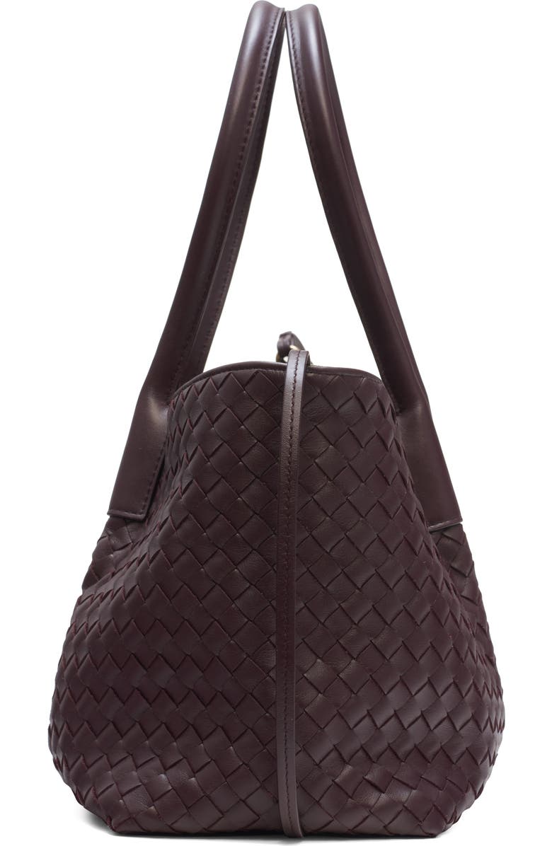 Bottega Veneta Medium Pinacoteca Intrecciato Leather Tote, Alternate, color, 2203 Dark Barolo/ Pick-M B