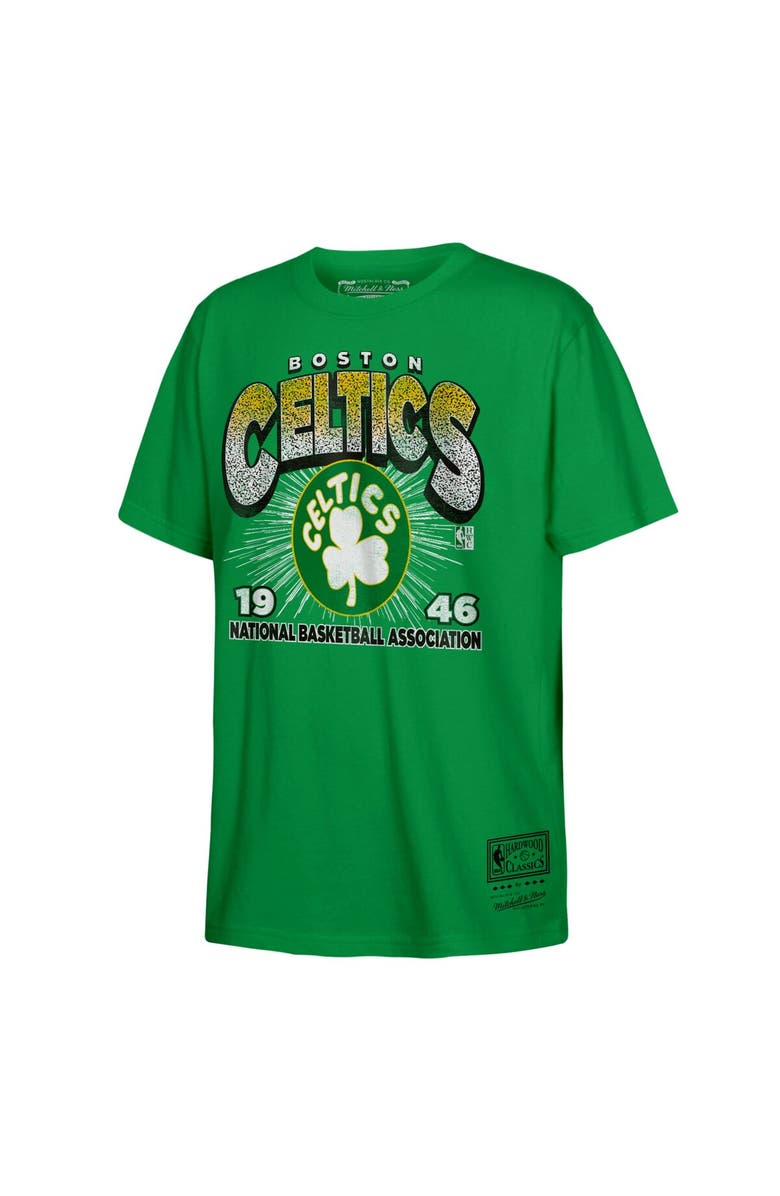 Mitchell & Ness Men's Mitchell & Ness Kelly Green Boston Celtics Hardwood Classics Vintage Hoopster T-Shirt, Main, color, Kelly Green