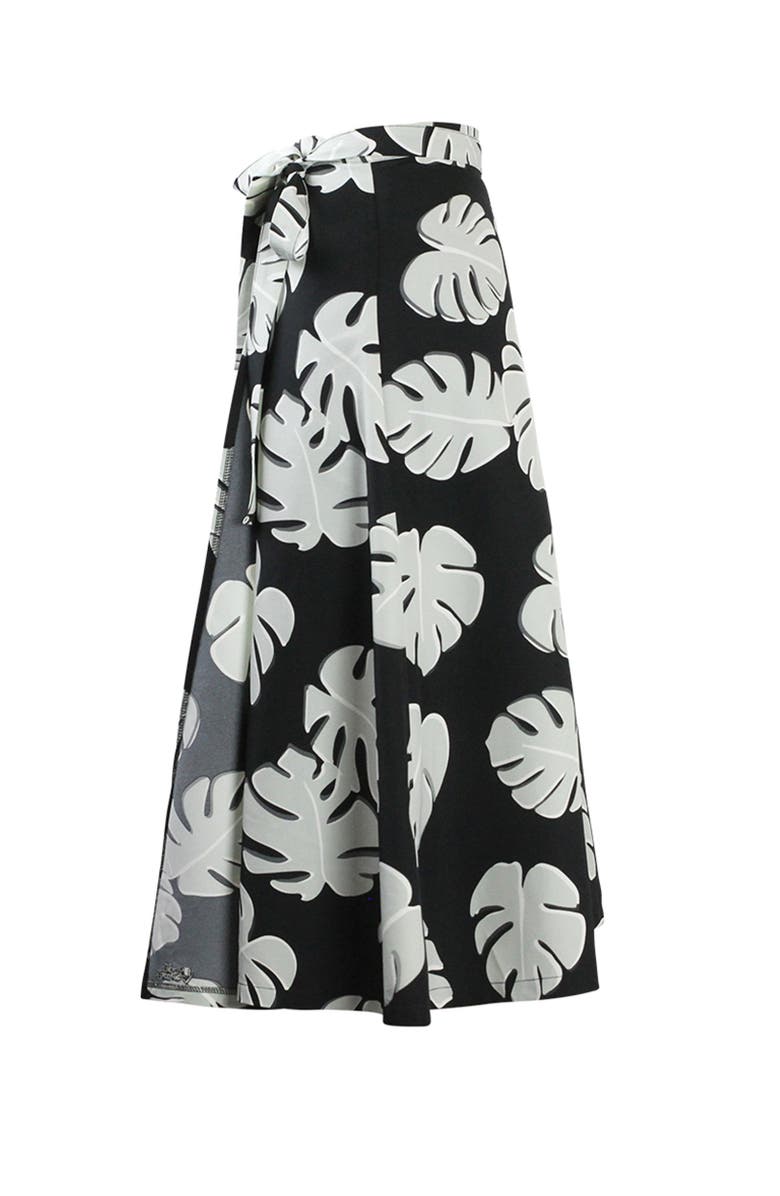 UV Skinz Wrap Skirt, Alternate, color, Black Flora