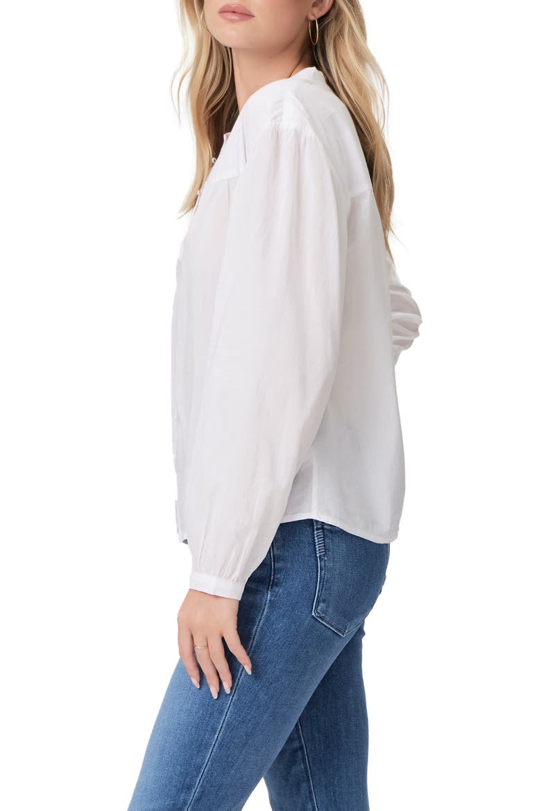 Marline Button Front Shirt, Alternate, color, WHITE