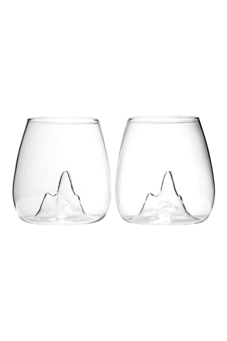 Design Store Glasscape Set of 2 Tumblers, Main, color, CLEAR