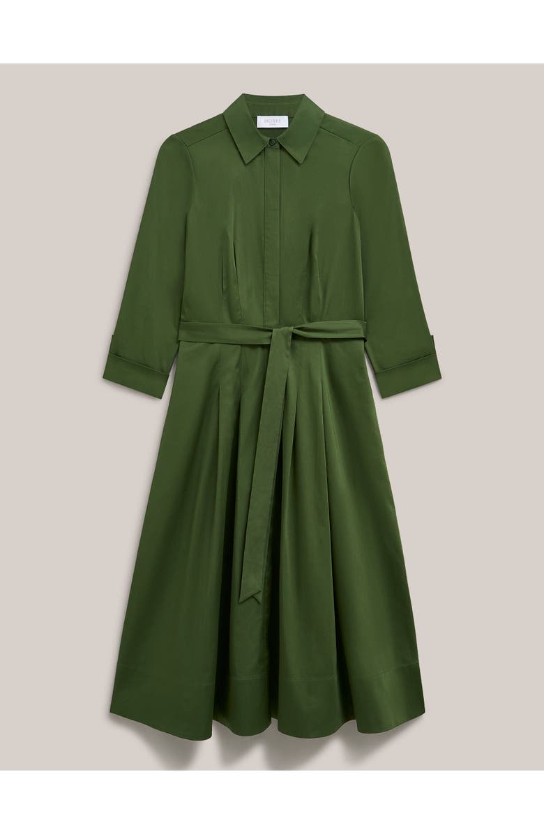 HOBBS LONDON Brigitta Midi Dress, Alternate, color, Pine Green
