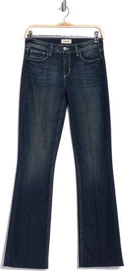 Sneeki Low Rise Raw Hem Straight Leg Jeans