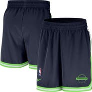 Nike Men's Nike Navy Minnesota Timberwolves Authentic Practice DNA Woven Performance Shorts