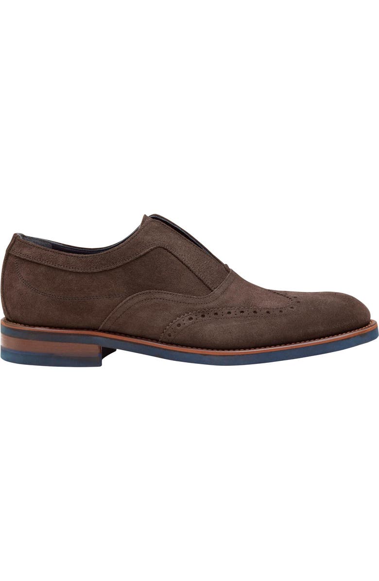 JOHNSTON & MURPHY COLLECTION Ashford Wingtip Shoe, Alternate, color, Dark Gray Suede