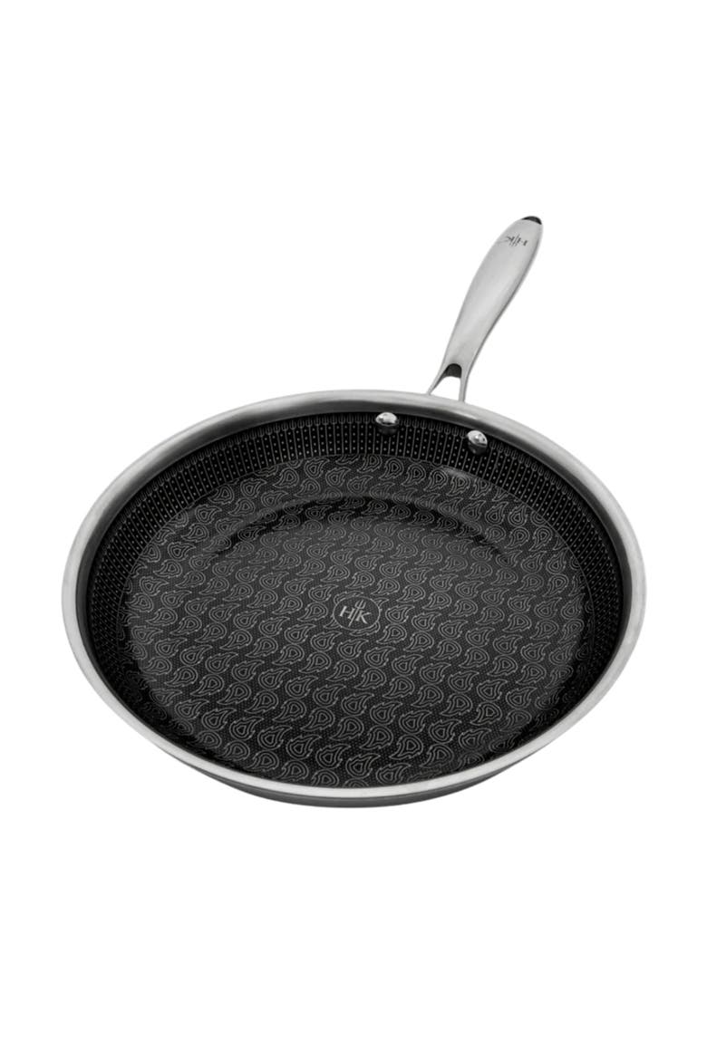Tri-Clad SS Hybrid 8" Frying Pan, Alternate, color, Black/SS