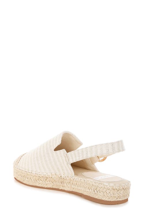 Rag & Co Zalli Slingback Espadrille Flat In Nude