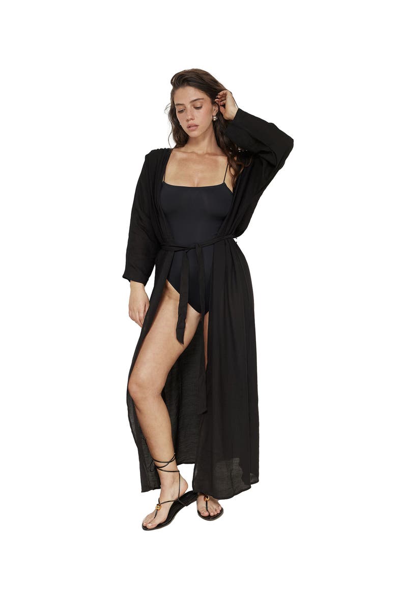 Dreamer Robe Cover-Up, Main, color, Black