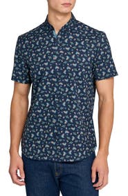 CONSTRUCT Pine Cone Woven Short Sleeve Basic