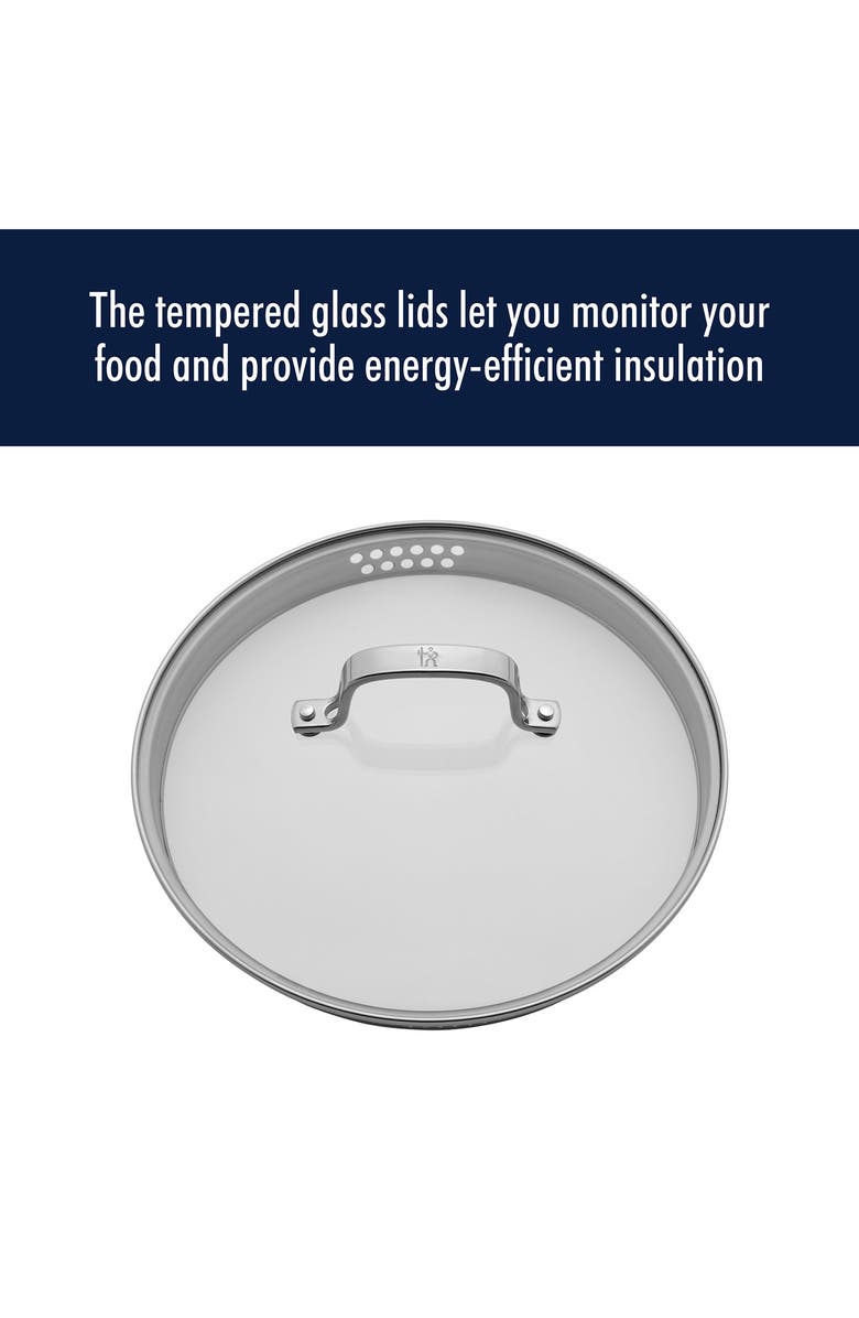 HENCKELS CUTLERY Clad H3 10-Piece Stainless Steel Cooking Set, Alternate, color, Silver