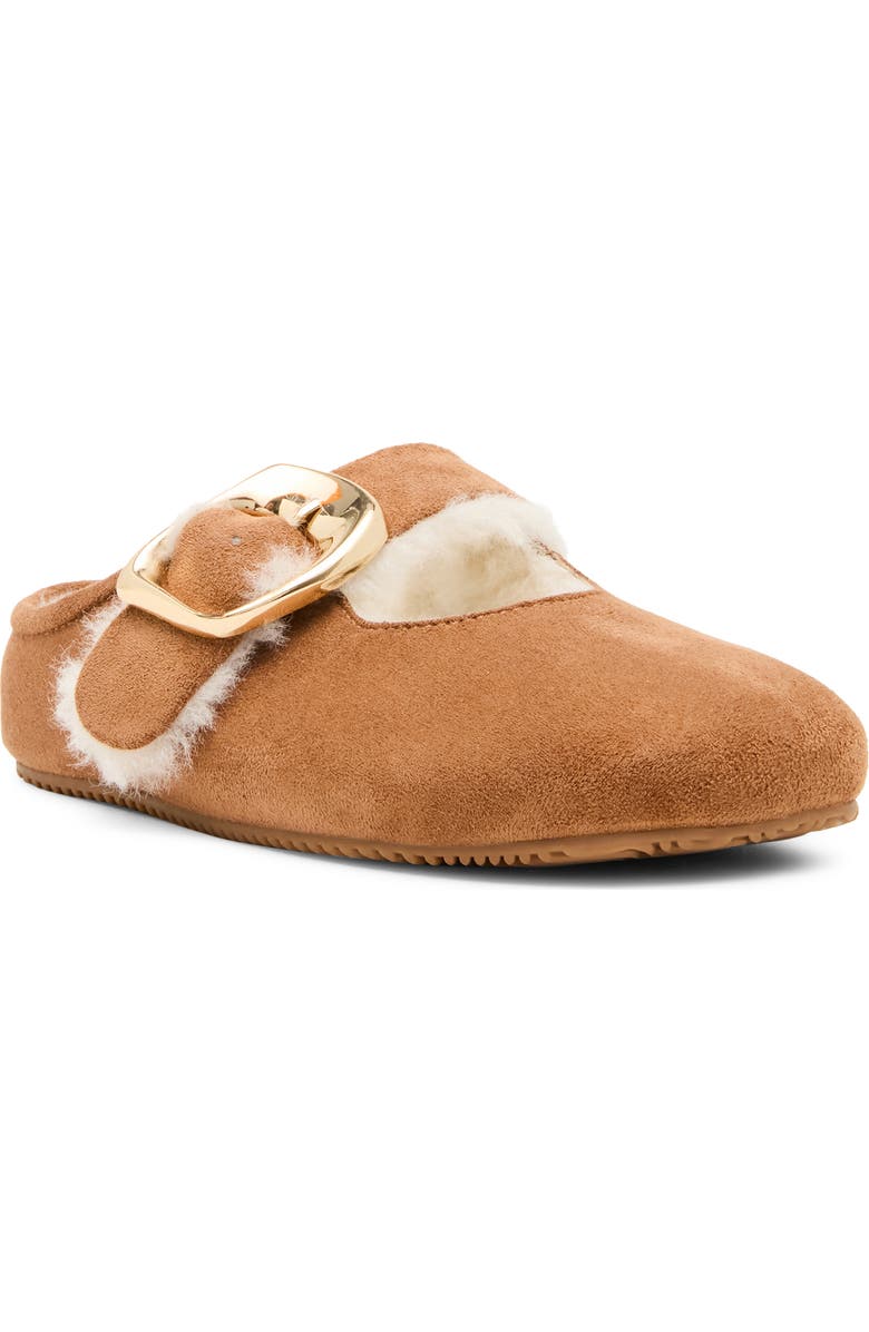 Steve Madden Kids' Cloudy Faux Shearling Mule, Main, color, Cognac