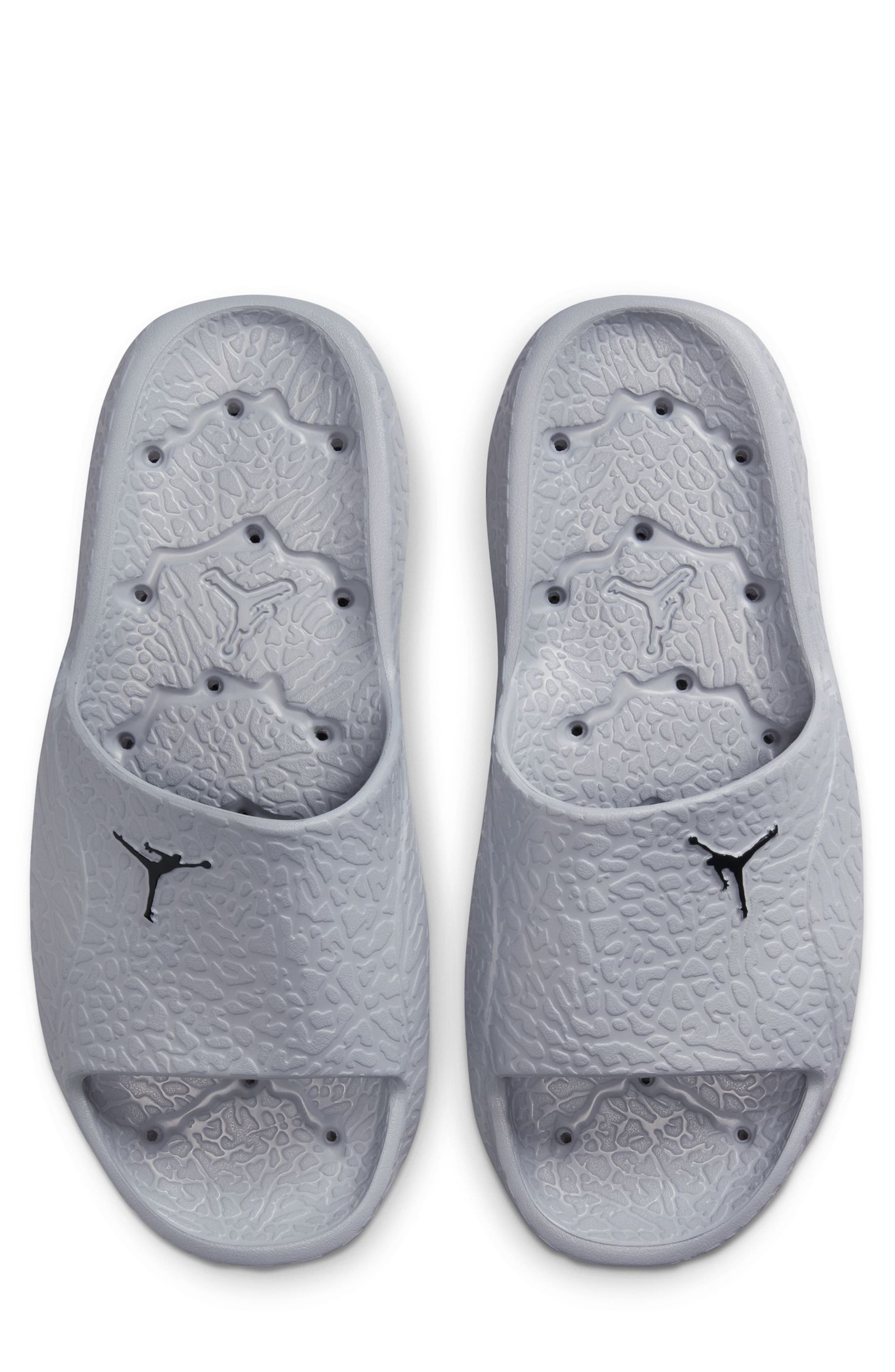 Jordan Franchise Shower Slide, Alternate, color, Cement Grey/ Black