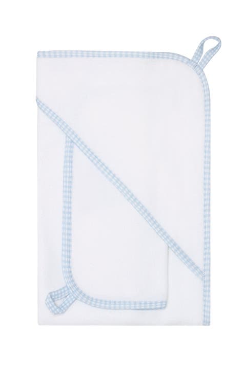 Blue Gingham Towel - Baby