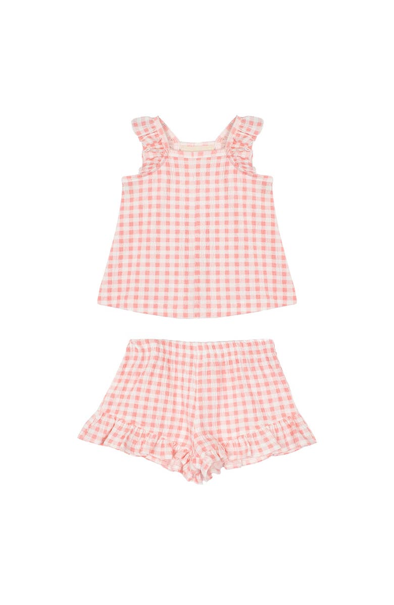 Mabel + Honey Waffle Berry Two Piece Set, Main, color, Pink