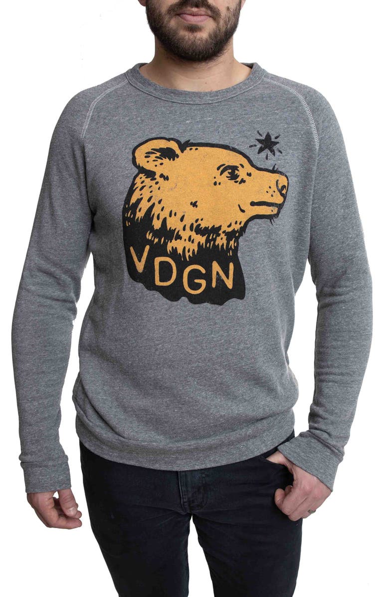 Vardagen VDGN Logo Bear Graphic Pullover, Main, color, 