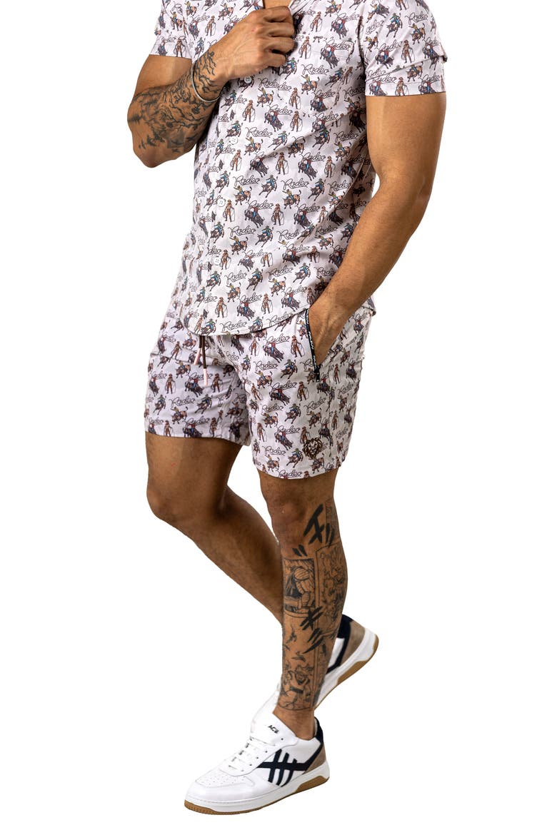 Marthyr Swim Trunks, Alternate, color, BROWN
