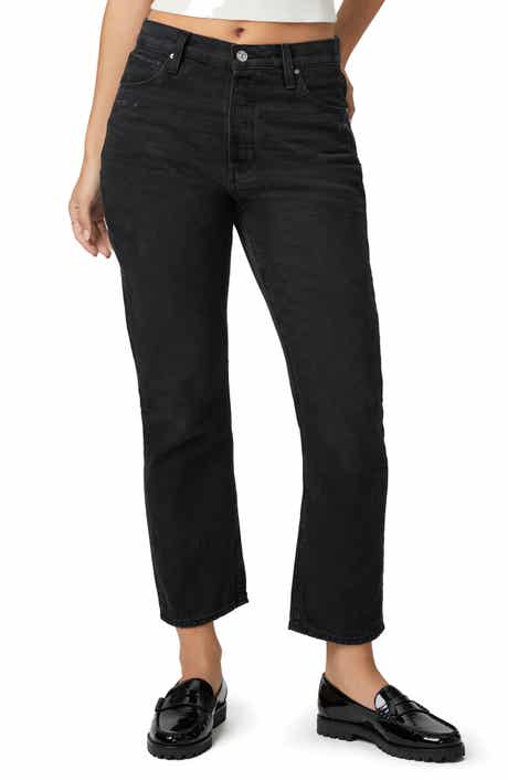 PAIGE Billy High Waist Crop Straight Leg Jeans