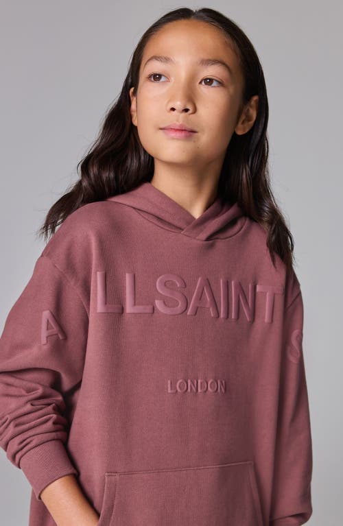 Smallsaints By Allsaints Kids' Oversize Logo Graphic Hoodie In Brown