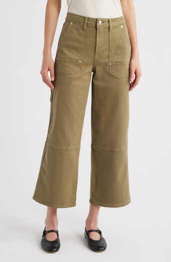 Silverado High Waist Ankle Wide Leg Carpenter Pants