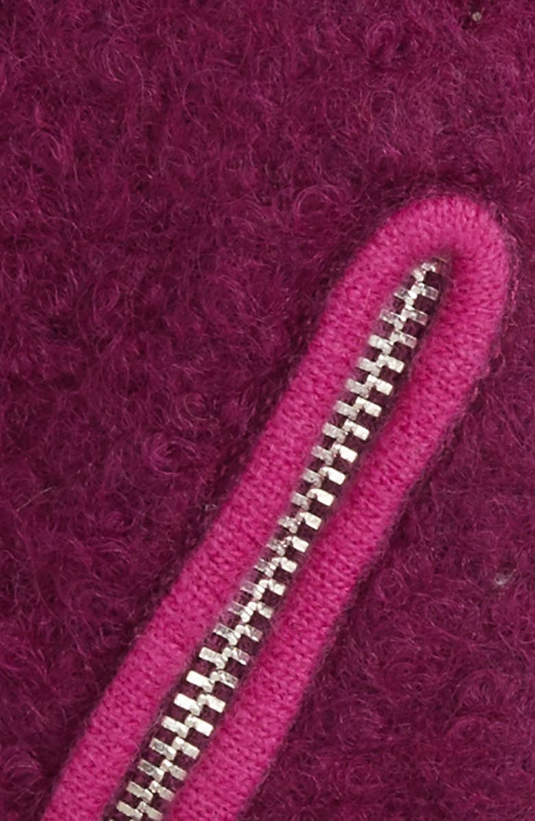 Echo 'Touch - Zip Bouclé' Tech Gloves, Alternate, color, 