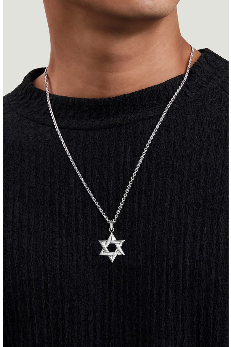 Modern Relics Star of David Pendant, Alternate, color, STERLING SILVER