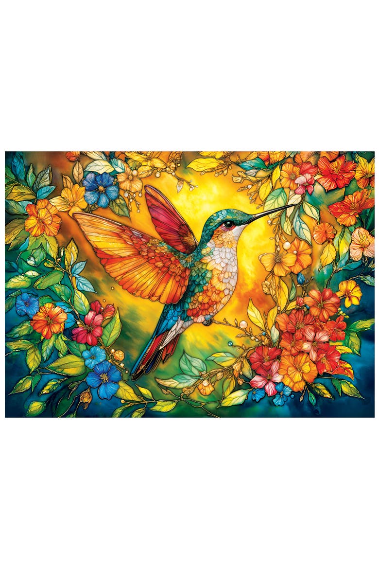 Glorious Hummingbird 1000 Piece Puzzle, Alternate, color, Multicolor