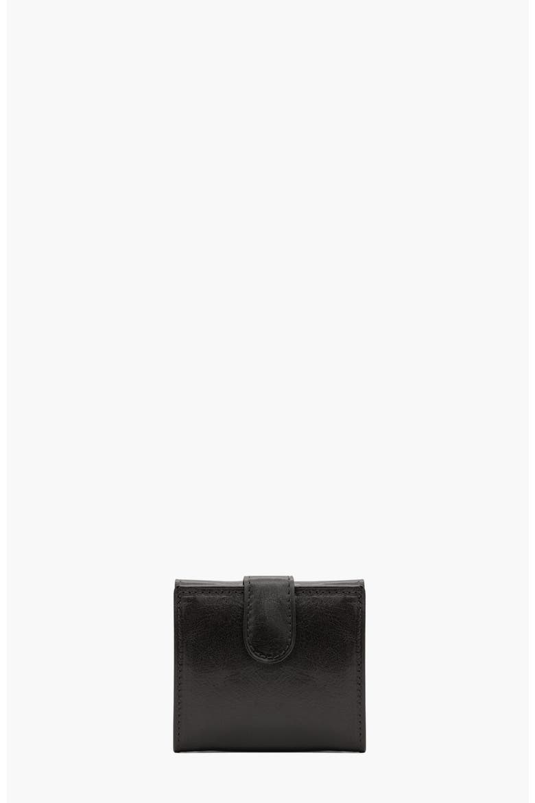 Gentleman Mini Trifold Leather Wallet 530, Alternate, color, Black