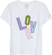 Cinq à Sept Love Collage Appliqué T-Shirt
