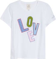Cinq à Sept Love Collage Appliqué T-Shirt
